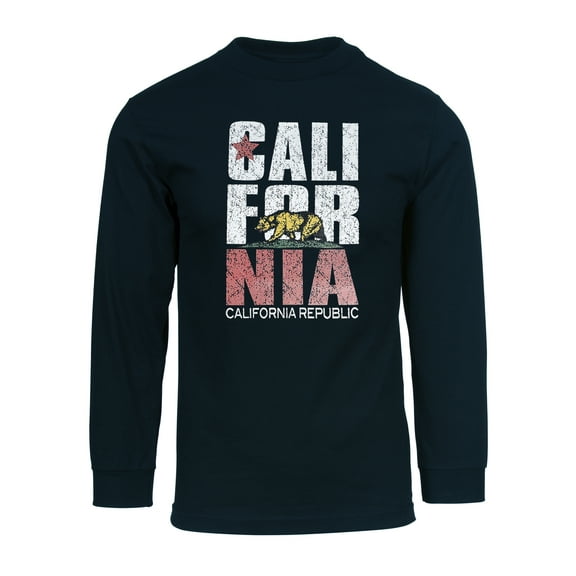 Gravity Threads California Republic Mens Long-Sleeve Shirt - Navy - Medium