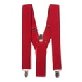 thumbnail image 1 of Gravity Threads Classic 1.3 Inch Wide Clip Suspenders, Red, 1 of 4