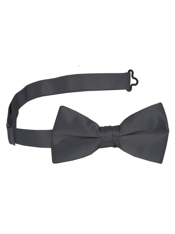 Classic Pre-tied Adjustable Fashion Bowtie, Grey