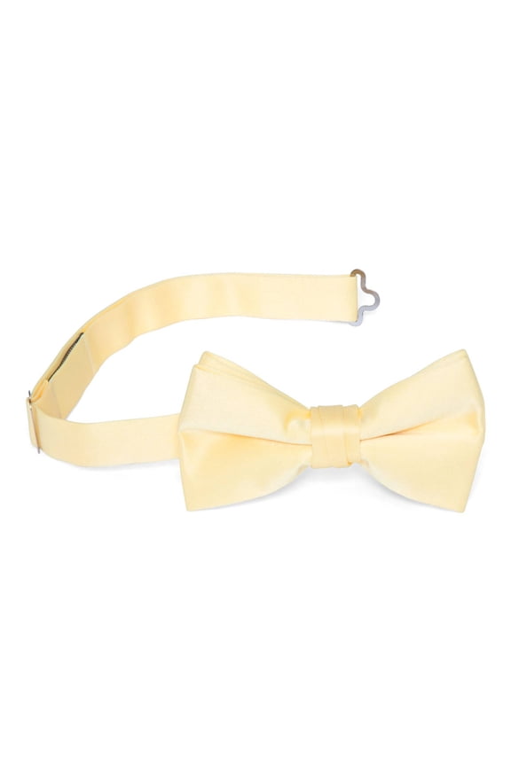 Classic Pre-tied Adjustable Fashion Bowtie, Yellow