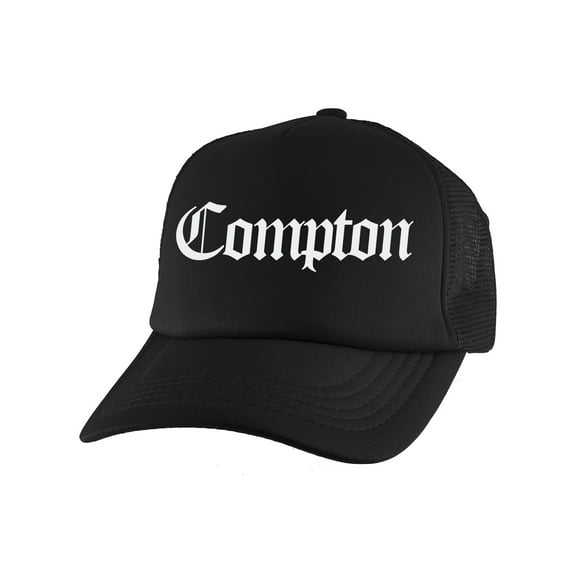 Gravity Threads Compton Old English Trucker Hat - Black