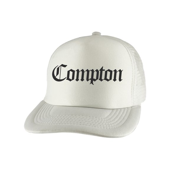 Gravity Threads Compton Old English Trucker Hat - White