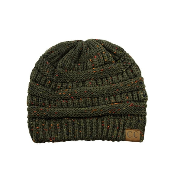Gravity Threads Confetti Knit Soft Beanie, Olive