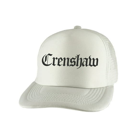 Gravity Threads Crenshaw Old English Trucker Hat - White
