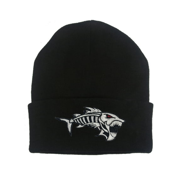 Gravity Threads Demon Fish Patch Cuffed Beanie - Black