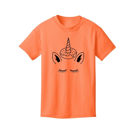Gravity Threads Donut Unicorn Youth Short-Sleeve T-Shirt - Neon Orange - Small