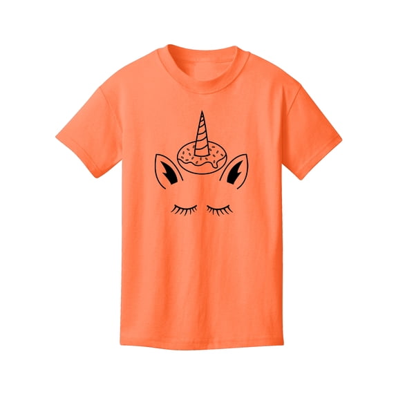 Gravity Threads Donut Unicorn Youth Short-Sleeve T-Shirt - Neon Orange - X-Small