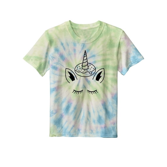 Gravity Threads Donut Unicorn Youth Short-Sleeve T-Shirt - Watercolor - Small