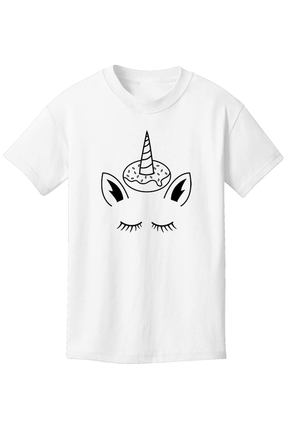 Donut Unicorn Youth Short-Sleeve T-Shirt - White - X-Small