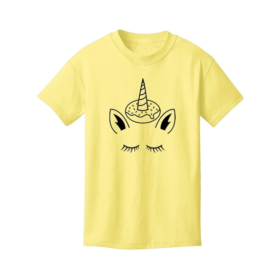 Gravity Threads Donut Unicorn Youth Short-Sleeve T-Shirt - Yellow - X-Small