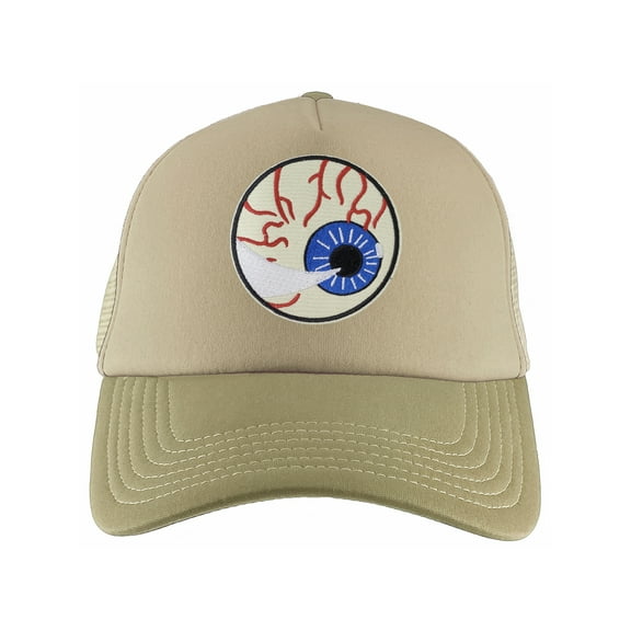 Gravity Threads Eyeball Adjustable Trucker Hat - Khaki