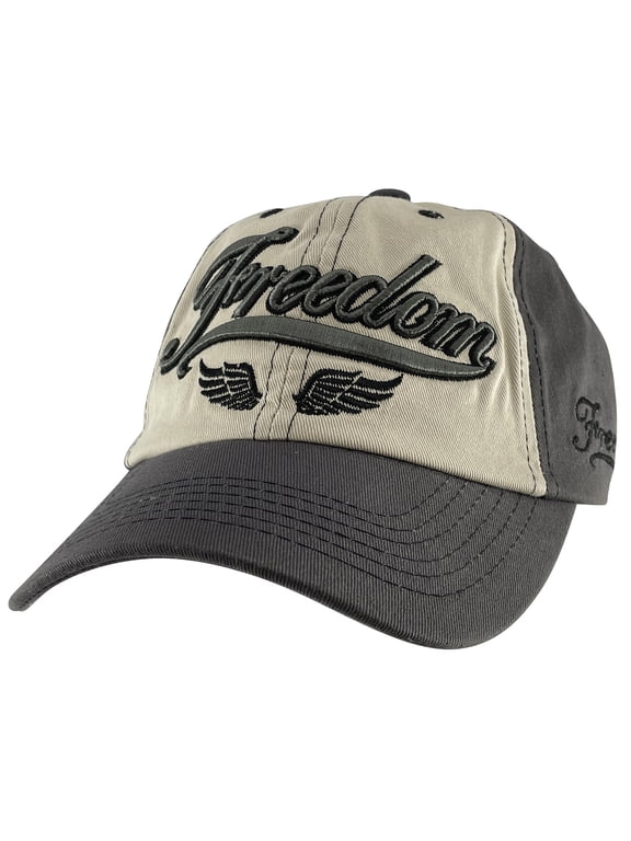 Freedom Adjustable Baseball Cap - Grey