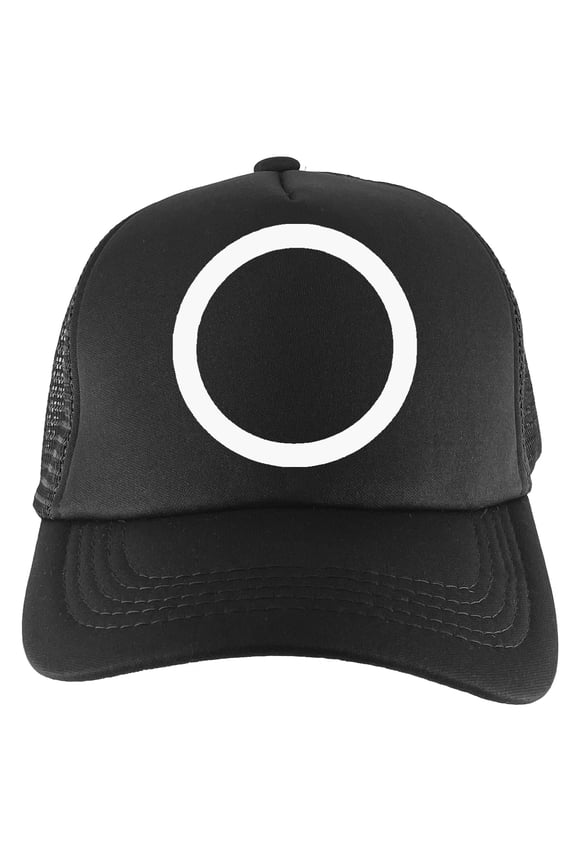 Game Guard Costume Adjustable Baseball Cap - Black - Circle