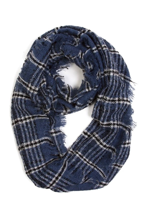 Hand Knit Fashion Chic Scarf, Blue