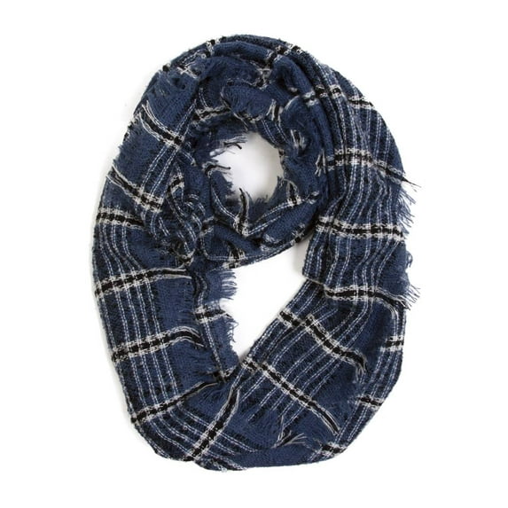 Gravity Threads Hand Knit Fashion Chic Scarf, Blue