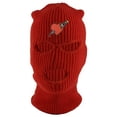 thumbnail image 1 of Gravity Threads Heart Stab 3-Hole Ski Mask - Red, 1 of 3