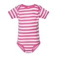 thumbnail image 1 of Gravity Threads Infant Baby Rib Bodysuit - Raspberry/White Stripe - 24M, 1 of 1