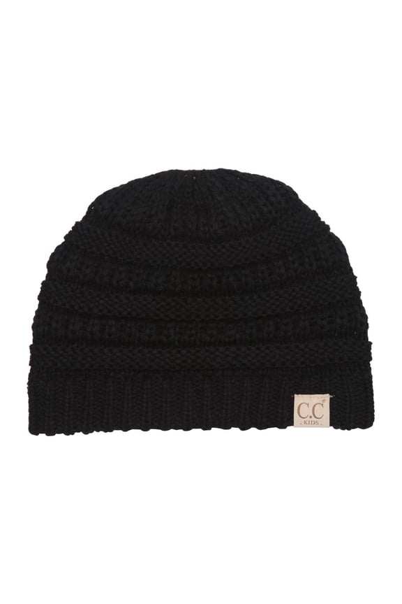 Kids Soft Beanie - Black