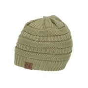 Gravity Threads Knit Soft Stretch Beanie Cap, NEW SAGE