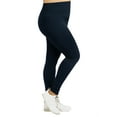 thumbnail image 1 of Gravity Threads Ladies High Waisted Fleece Plus Size Leggings - Navy, 1 of 1
