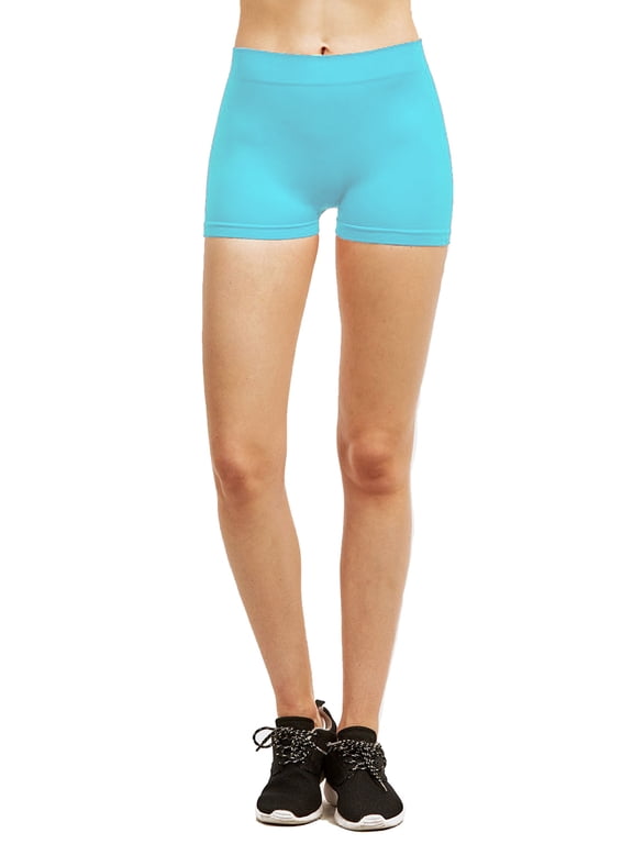 Ladies Nylon 10" Leggings - Aqua
