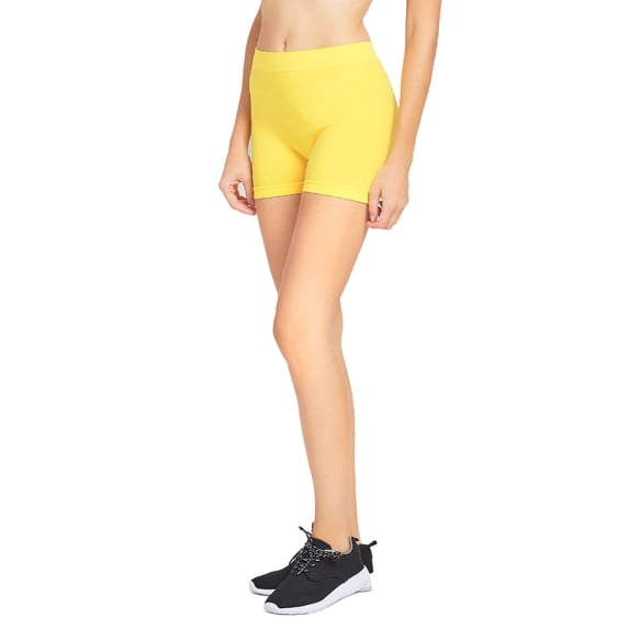 Gravity Threads Ladies Nylon 12" Leggings - Yellow