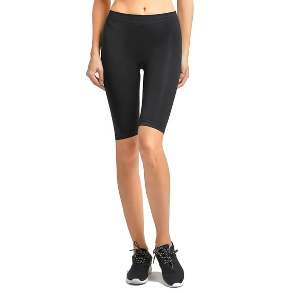 Gravity Threads Ladies Nylon 17" Leggings - Black