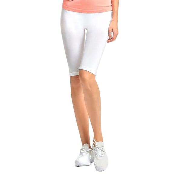 Gravity Threads Ladies Nylon 17" Leggings - White