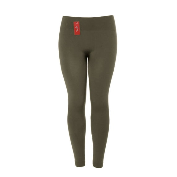 Gravity Threads Ladies Polyester Leggings, Olive