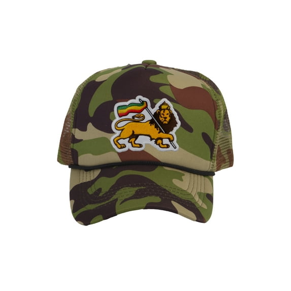 Gravity Threads Lion of Judah Adjustable Trucker Hat, Camo