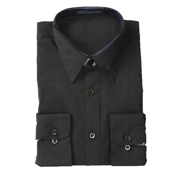 Gravity Threads Long Sleeve Dress Shirt, Black, XXXL Sleeve-(36/37)