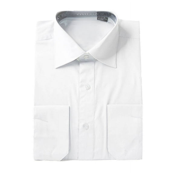 Gravity Threads Long Sleeve Dress Shirt, White, XXL Sleeve-(36/37)