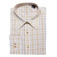 thumbnail image 1 of Gravity Threads Long Sleeve Dress Shirt, Yellow Plaid, Medium (34/35), 1 of 1