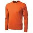 thumbnail image 1 of Gravity Threads Long-Sleeve Moisture-Wick Athletic Shirt - Deep Orange - 3XL, 1 of 1