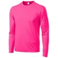 thumbnail image 1 of Gravity Threads Long-Sleeve Moisture-Wick Athletic Shirt - Neon Pink - 3XL, 1 of 2