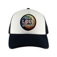 thumbnail image 1 of Gravity Threads Make Love Not War Patch Adjustable Trucker Hat - Black/White, 1 of 3