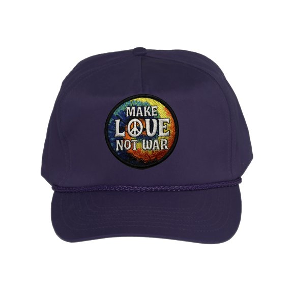 Gravity Threads Make Love Not War Patch Cotton Twill Cap - Purple