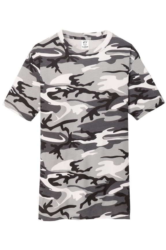 Mens Core Cotton Camo T-Shirt - Winter Camo - X-Large