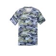thumbnail image 1 of Gravity Threads Mens Core Cotton Camo T-Shirt - Woodland Blue Camo - 4X-Large, 1 of 2