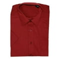 thumbnail image 1 of Gravity Threads Mens Dress Shirt Short Sleeve , XL Burgundy, 1 of 1