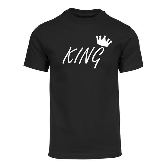 Gravity Threads Mens King's Crown Short-Sleeve T-Shirt - Black - Large