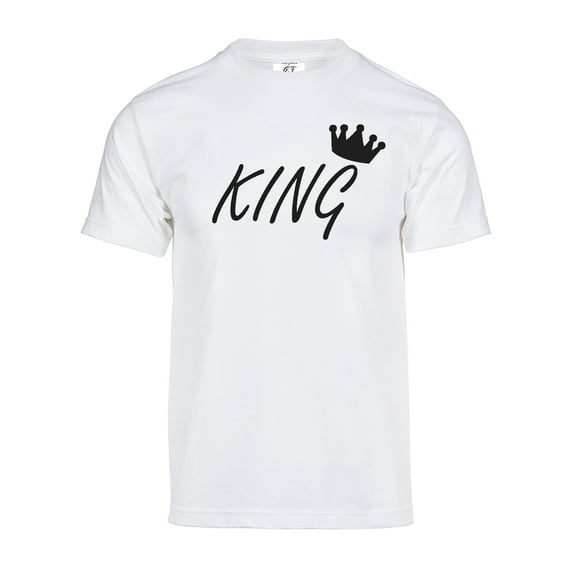 Gravity Threads Mens King's Crown Short-Sleeve T-Shirt - White - 3X-Large