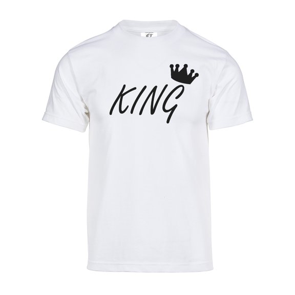 Gravity Threads Mens King's Crown Short-Sleeve T-Shirt - White - Medium