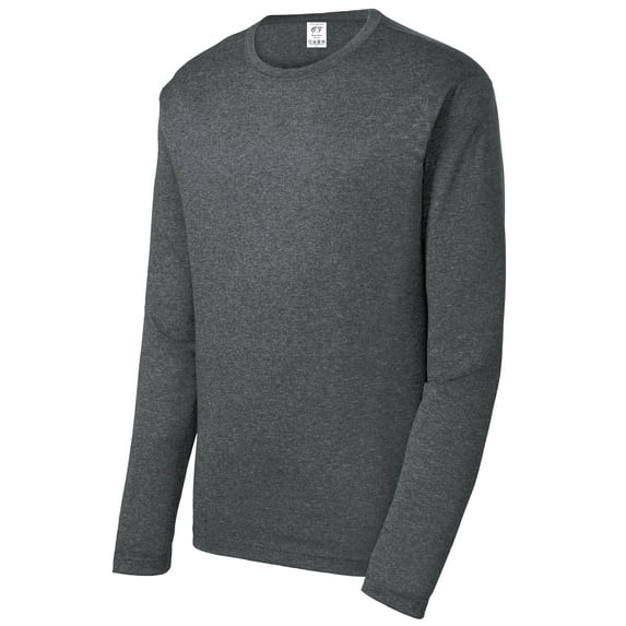 Gravity Threads Mens Long-Sleeve Heather Shirt - Graphite Grey - Small