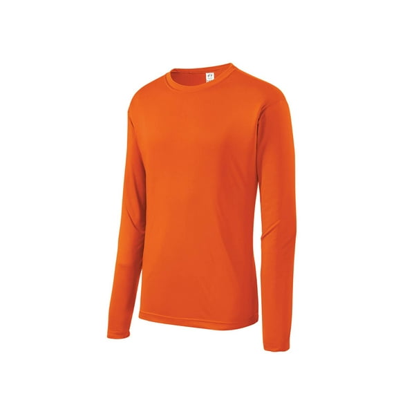Gravity Threads Mens Long-Sleeve Moisture WickenIng Shirt - Deep Orange - X-Large