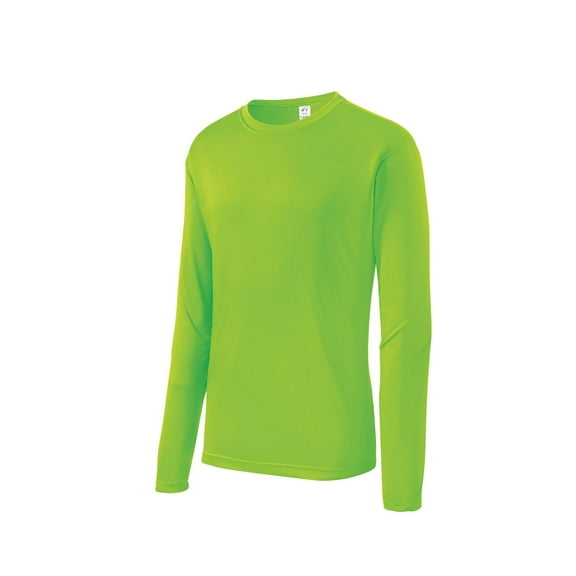 Gravity Threads Mens Long-Sleeve Moisture WickenIng Shirt - Lime Shock - X-Large
