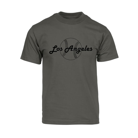Gravity Threads Mens Los Angeles Baseball Short-Sleeve T-Shirt - Dark Grey - S
