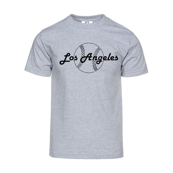 Gravity Threads Mens Los Angeles Baseball Short-Sleeve T-Shirt - Heather Grey - L