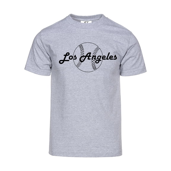 Gravity Threads Mens Los Angeles Baseball Short-Sleeve T-Shirt - Heather Grey - XL