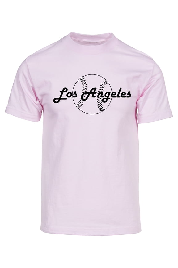 Mens Los Angeles Baseball Short-Sleeve T-Shirt - White - XL